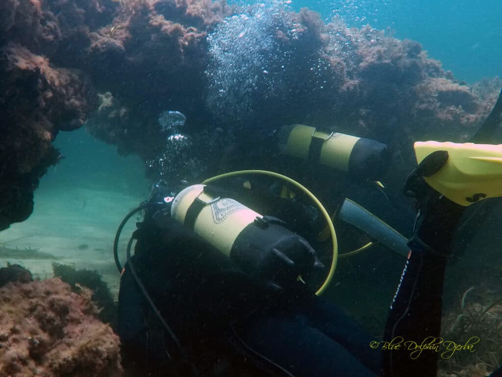 Scuba Diving at the Petites Arches of Méridiana, Djerba