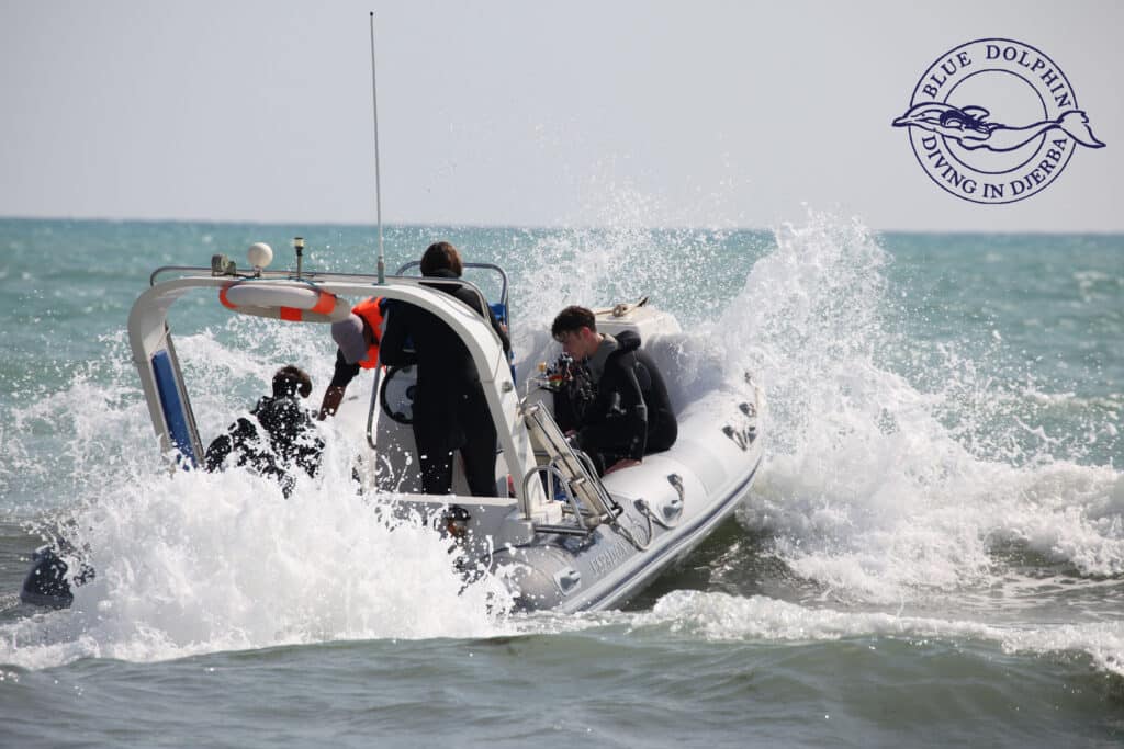 Bateau Zodiac de plongée — Centre de la Plage, Djerba