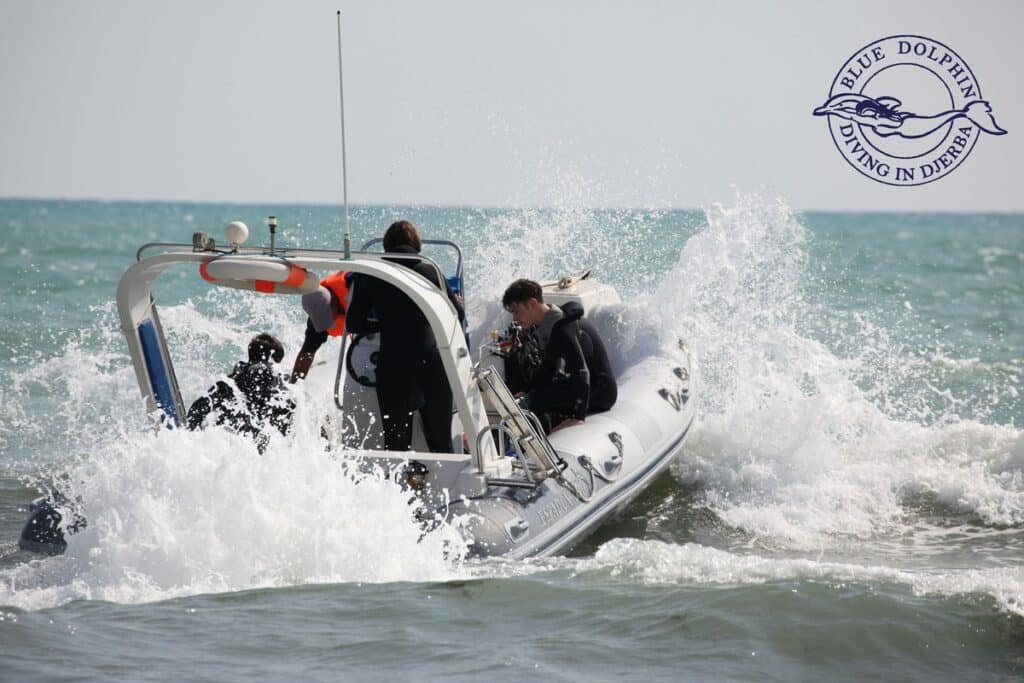 Zodiac-Tauchboot – Tauchzentrum Blue Dolphin, Djerba