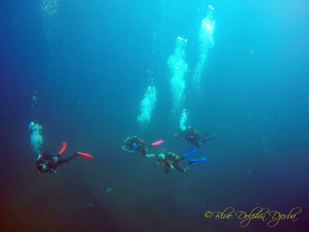 Scuba Diving at the Ricardo Wreck, Djerba